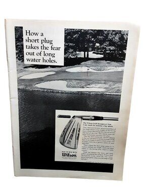 1967 Wilson Dynapower Golf Club Vintage Golf Decor Wall Art Ad